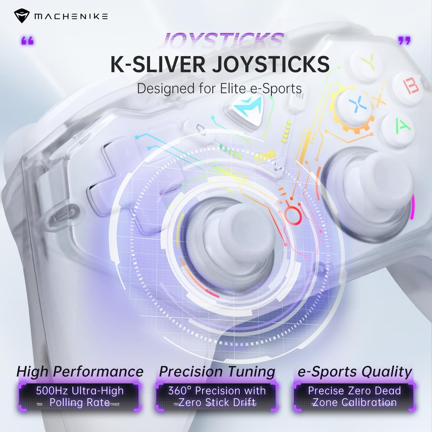Machenike G3S Wireless Gaming Controller - White Machenike G3S Wireless Gaming Controller - White
